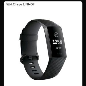 NIB Fitbit Charge 3 Advanced Fitness Tracker. Black/Graphite